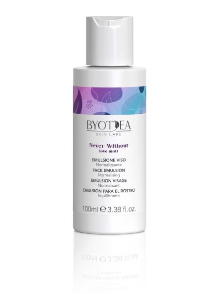 EMULSION VISAGE NORMALISANTE - GAMME NEVER WITHOUT LOVE MATT - BYOTEA